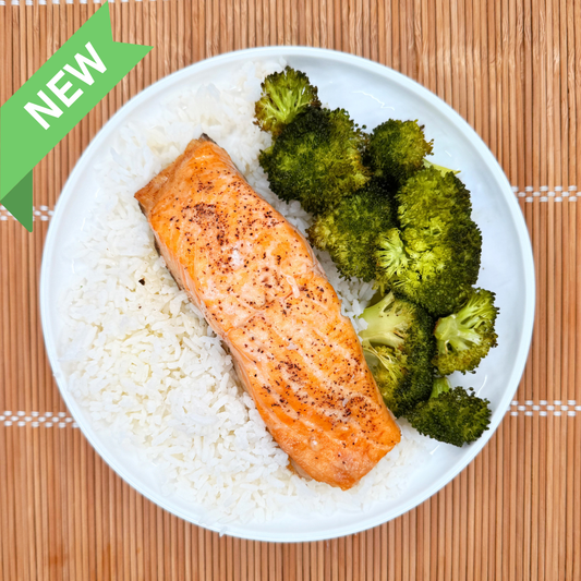 Essentials: Salmon, Rice and Roasted Broccoli (GF)