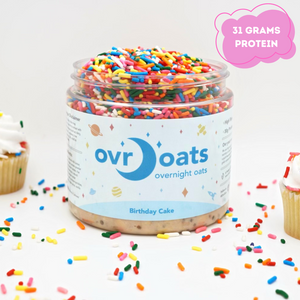 Ovr Oats Birthday Cake (Gluten Free, Vegan)