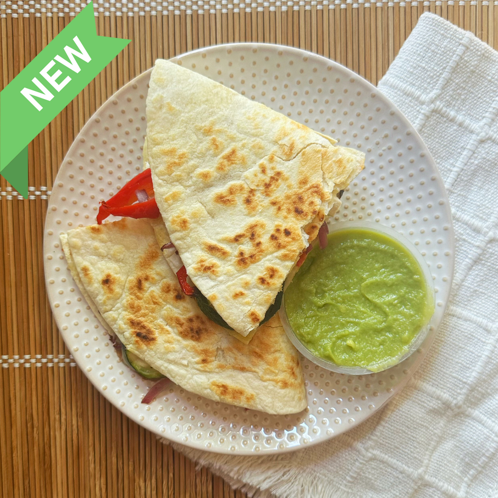 Chicken And Roasted Vegetable Quesadilla