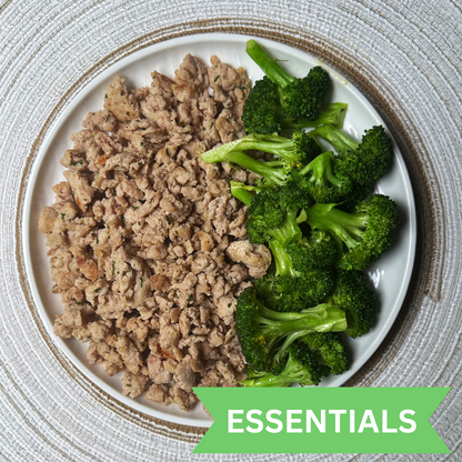 ESSENTIALS: Local Ground Turkey and Roasted Broccoli (GF)
