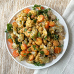 Roasted Cauliflower Chickpea Bowl With Spicy Cashew Dressing (Vegan, GF)