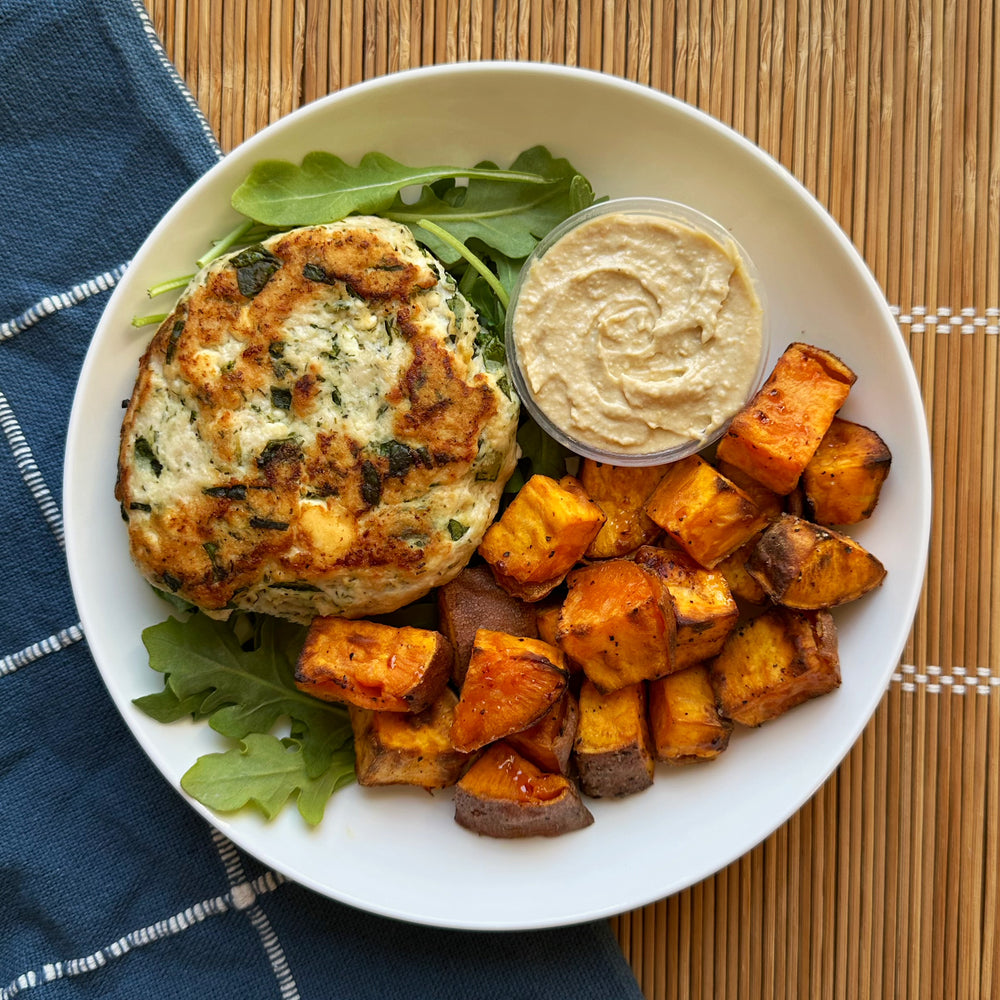 Spinach Feta Turkey Burger (GF)