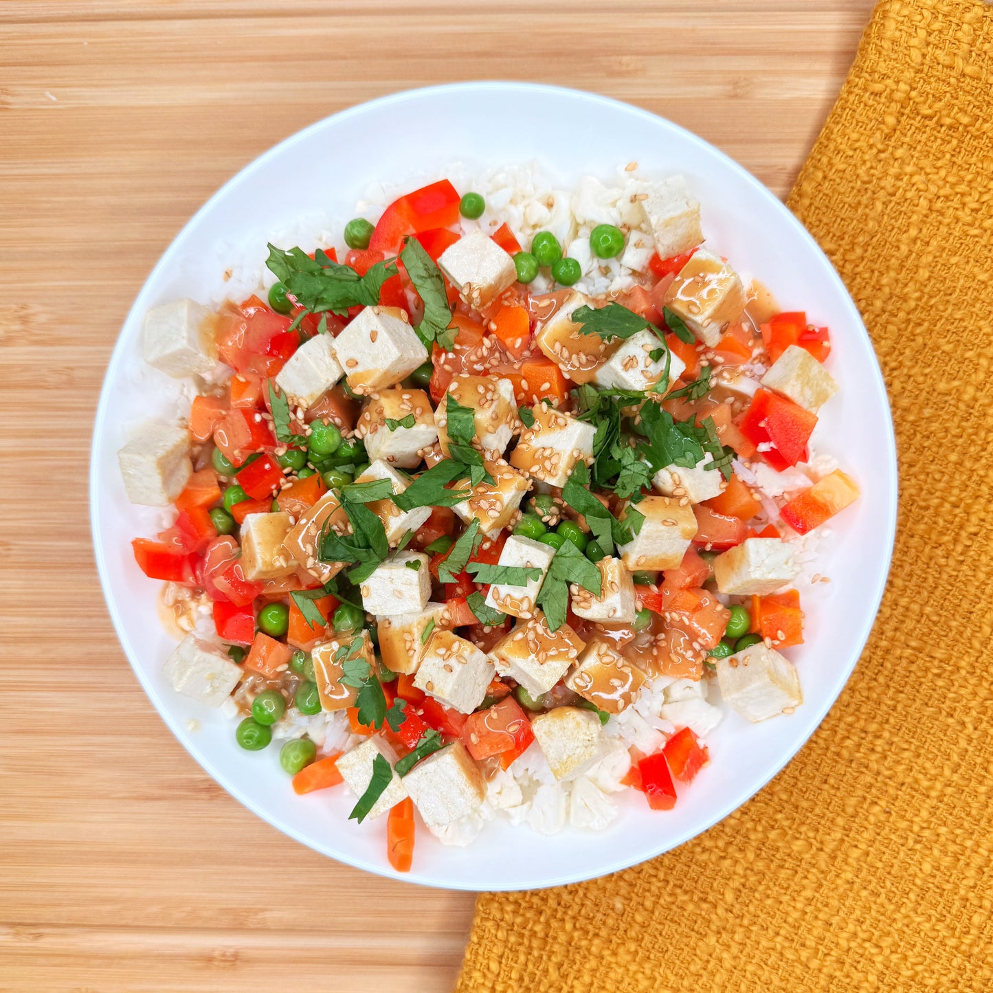 Peanut Tofu Bowl (GF, Vegan)