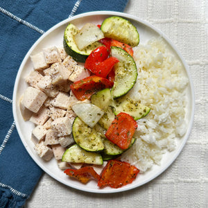 Essentials: Chicken, White Rice and Local Vegetables