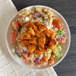 Harissa Chicken With Mediterranean Quinoa Salad (GF)