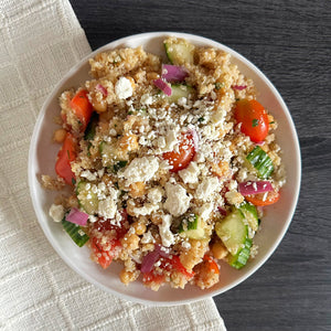 Mediterranean Quinoa Salad (Vegetarian, GF)