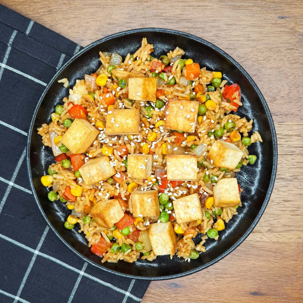 Tofu And Vegetable Fried Rice (Vegan)