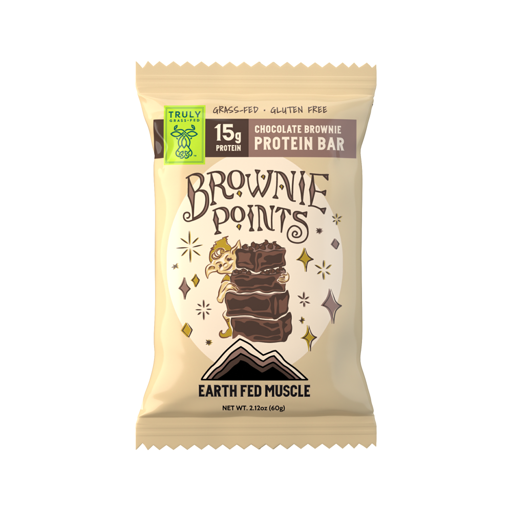 Chocolate Brownie Grass Fed Whey Protein Bar